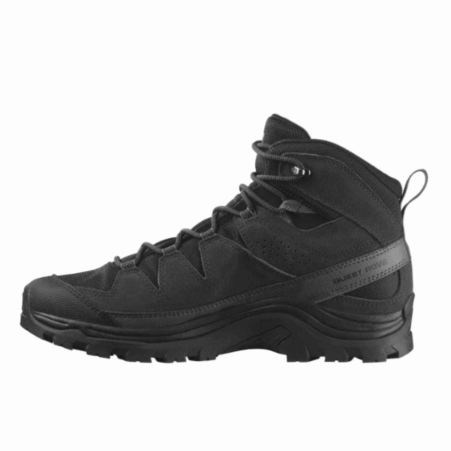 Salomon Men's Quest Rove Gore-Tex, Waterproof Backpacking & Hiking Suede Leather Boots - Black/Phantom/Magnet Best Narrow Hiking Boots