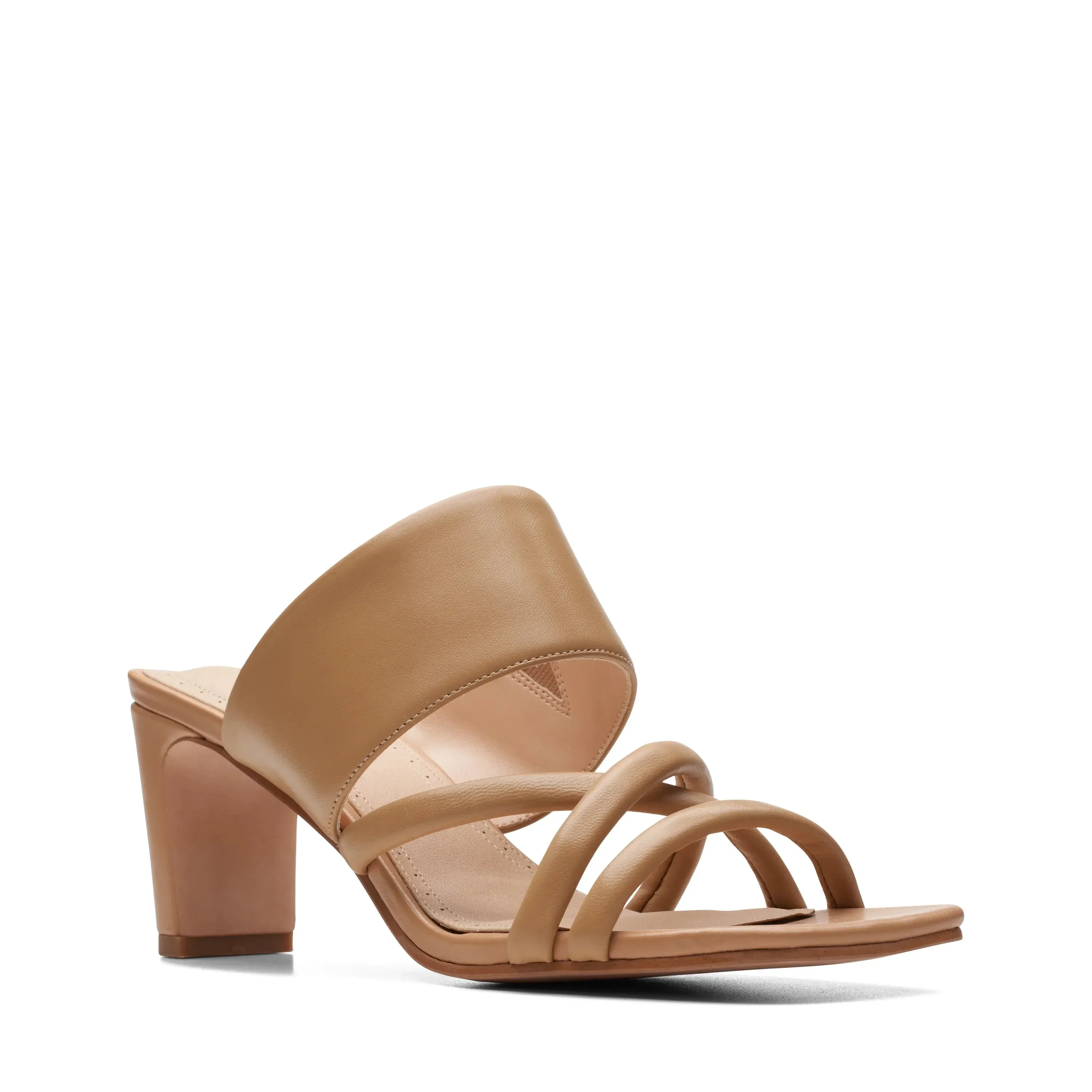 Bokyna Sandals CLARKS | STRAPPY SANDALS | WOMEN | SEREN MULE CAMEL | BEIGE