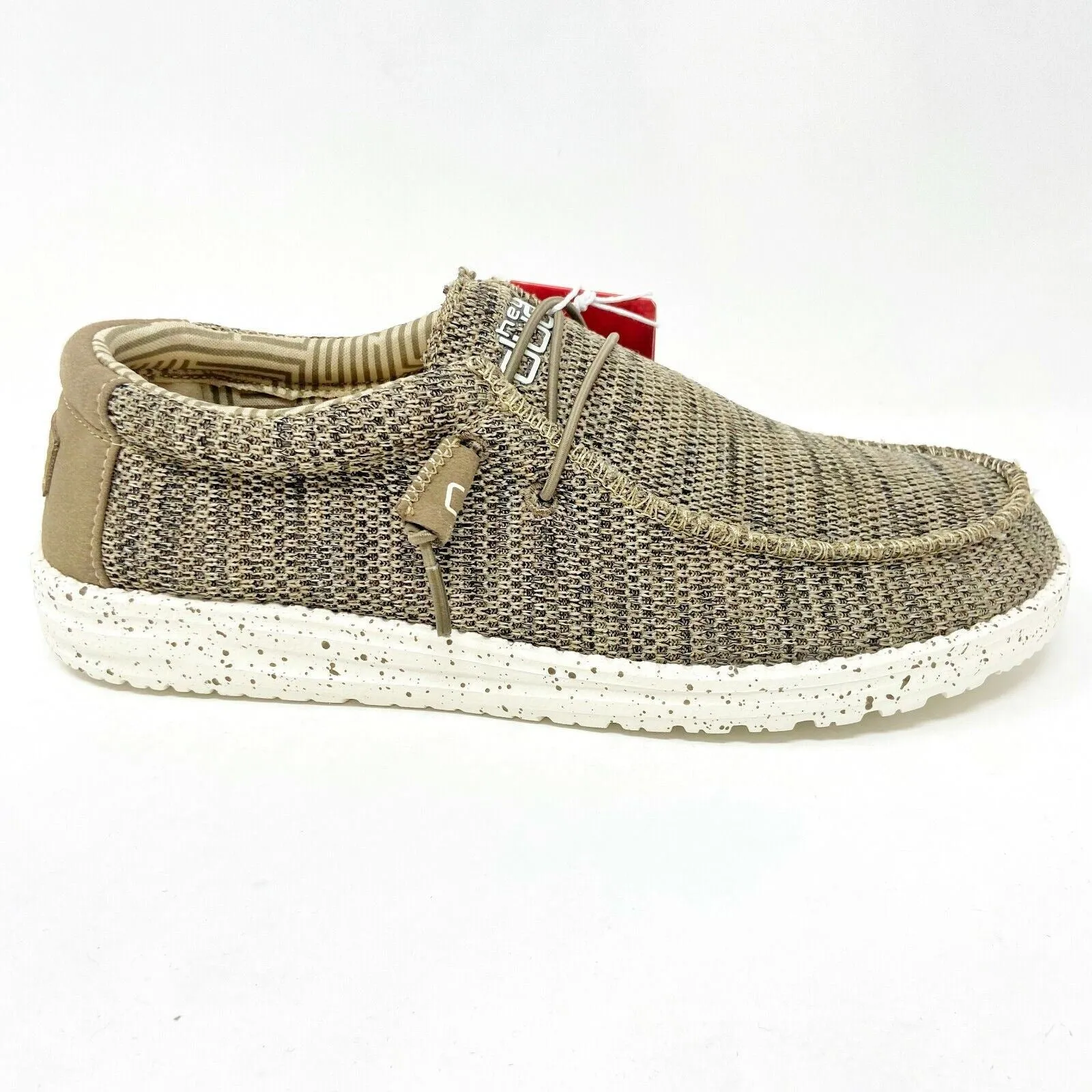 Best Casual Work Shoe Hey Dude Mens Wally Sox Brown Slip On Comfort Casual Shoes