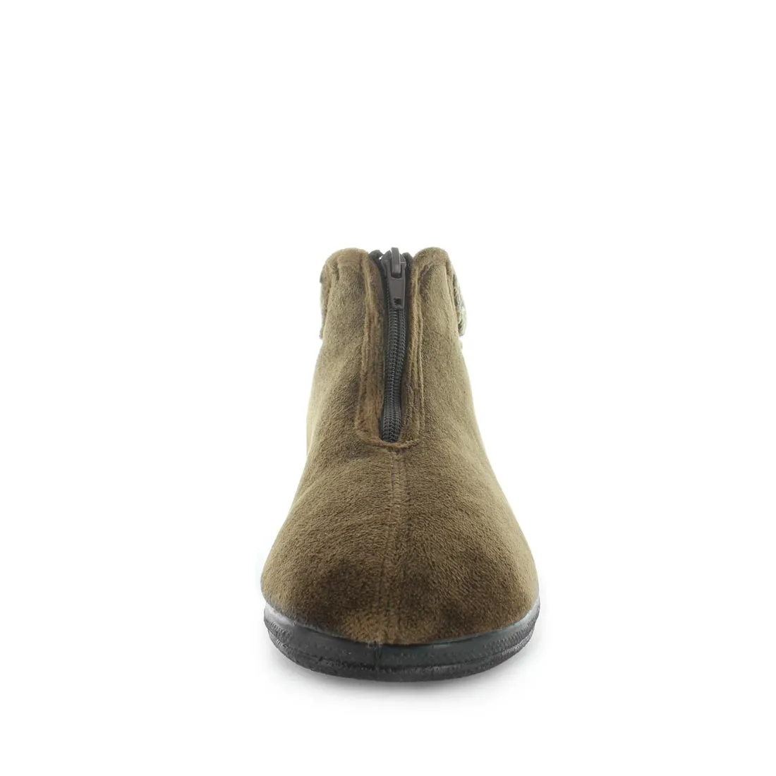 Panda Eclaire Women's Bootie Slippers - Brown Slippers For Elderly People