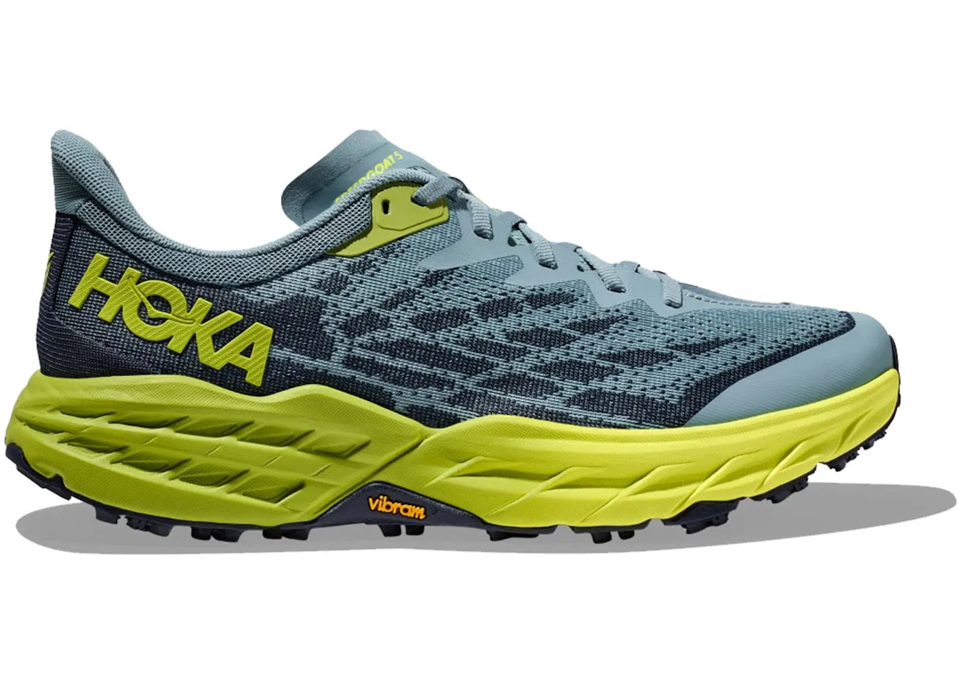 Wesley Chapel Hoka One One Speedgoat 5 Stone Blue Dark Citron