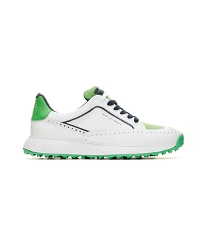 MENS GOLF SHOES GIRONA - White/Green Replace Spikes Golf Shoes