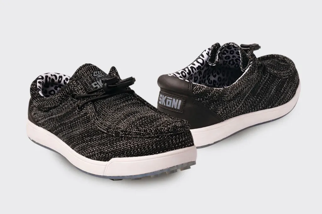 New Skoni Women's Golf Shoes - Black Funny Golf