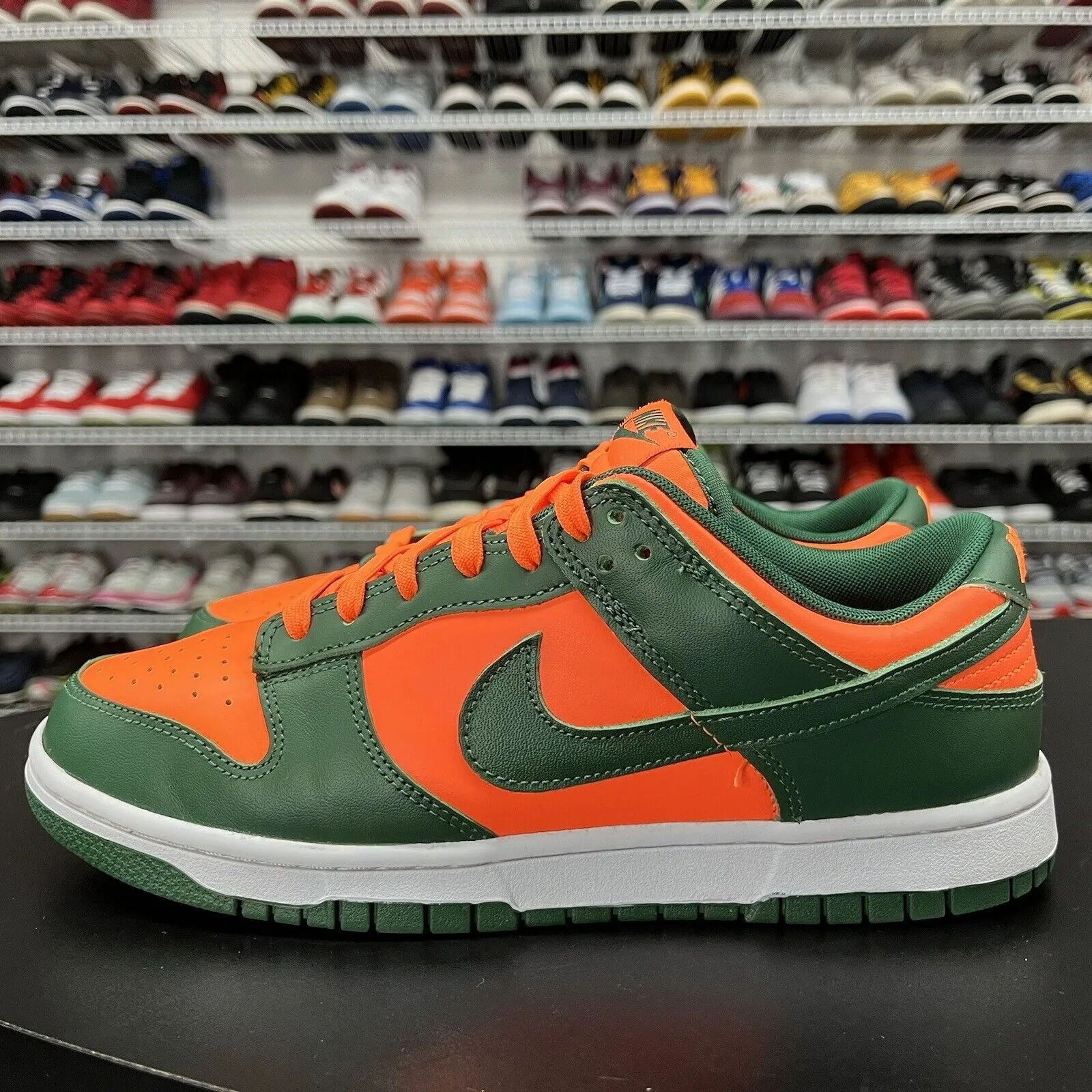 Sneakers Size 5.5 Nike Dunk Low Miami Hurricanes DD1391 300 Men's Size 9