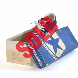 Political Sneakers Converse 1970s ABA Shoes W/ Original Box Size 12