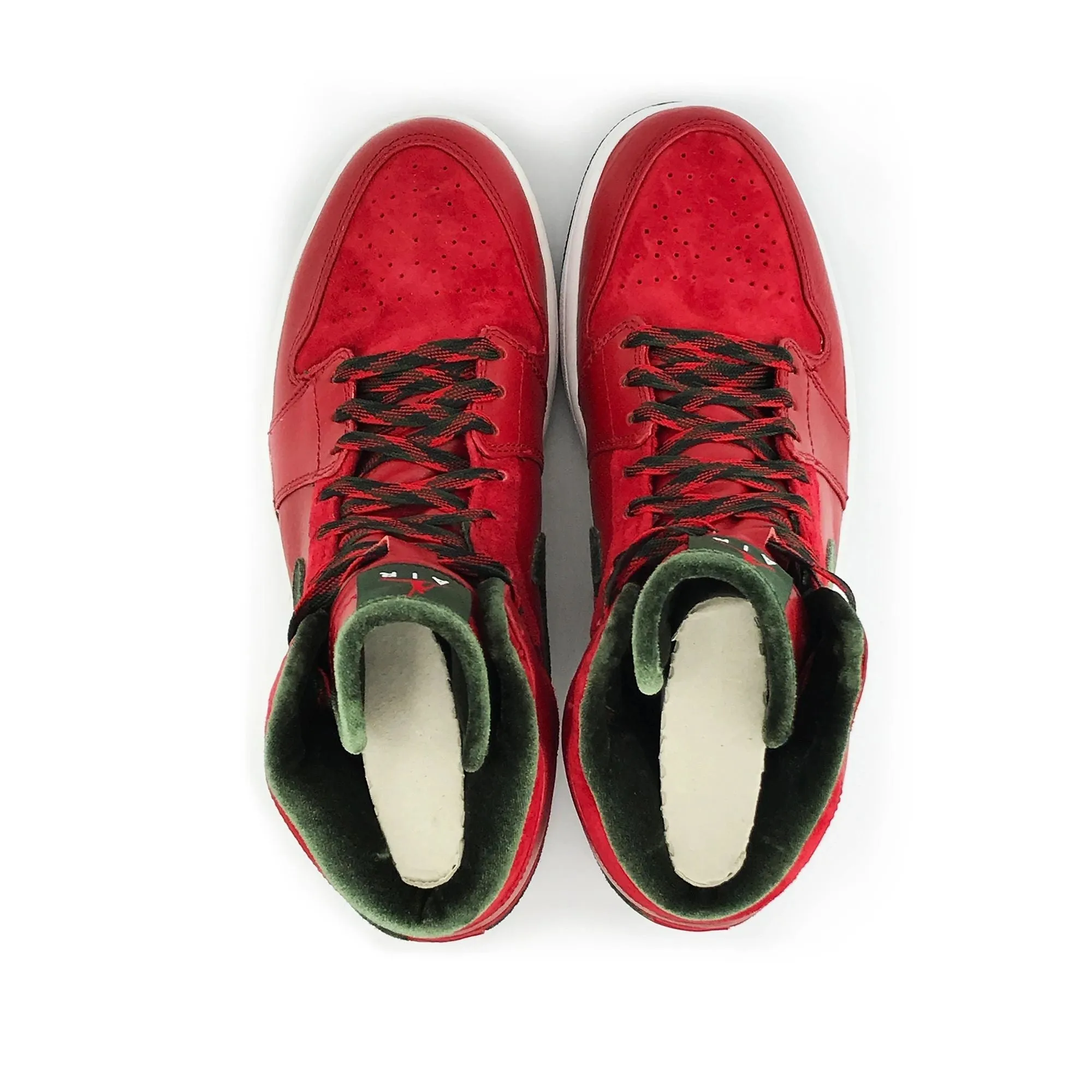 Nike Air Jordan 1 Retro Gucci Xmas Varsity Red Premier Size 9.5 Lugz Shoes Sneakers