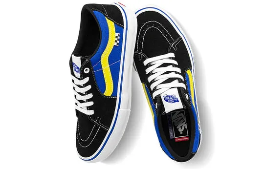 Vegan Skate Shoes 2024 Vans Skate SK8 Low Black Dazzling Blue Shoes
