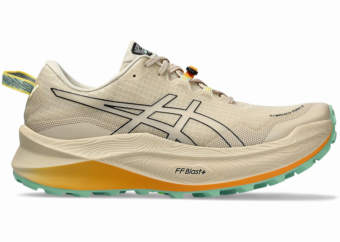 ASICS Trabuco Max 3 Feather Grey Black Asics Gel Wide Shoes