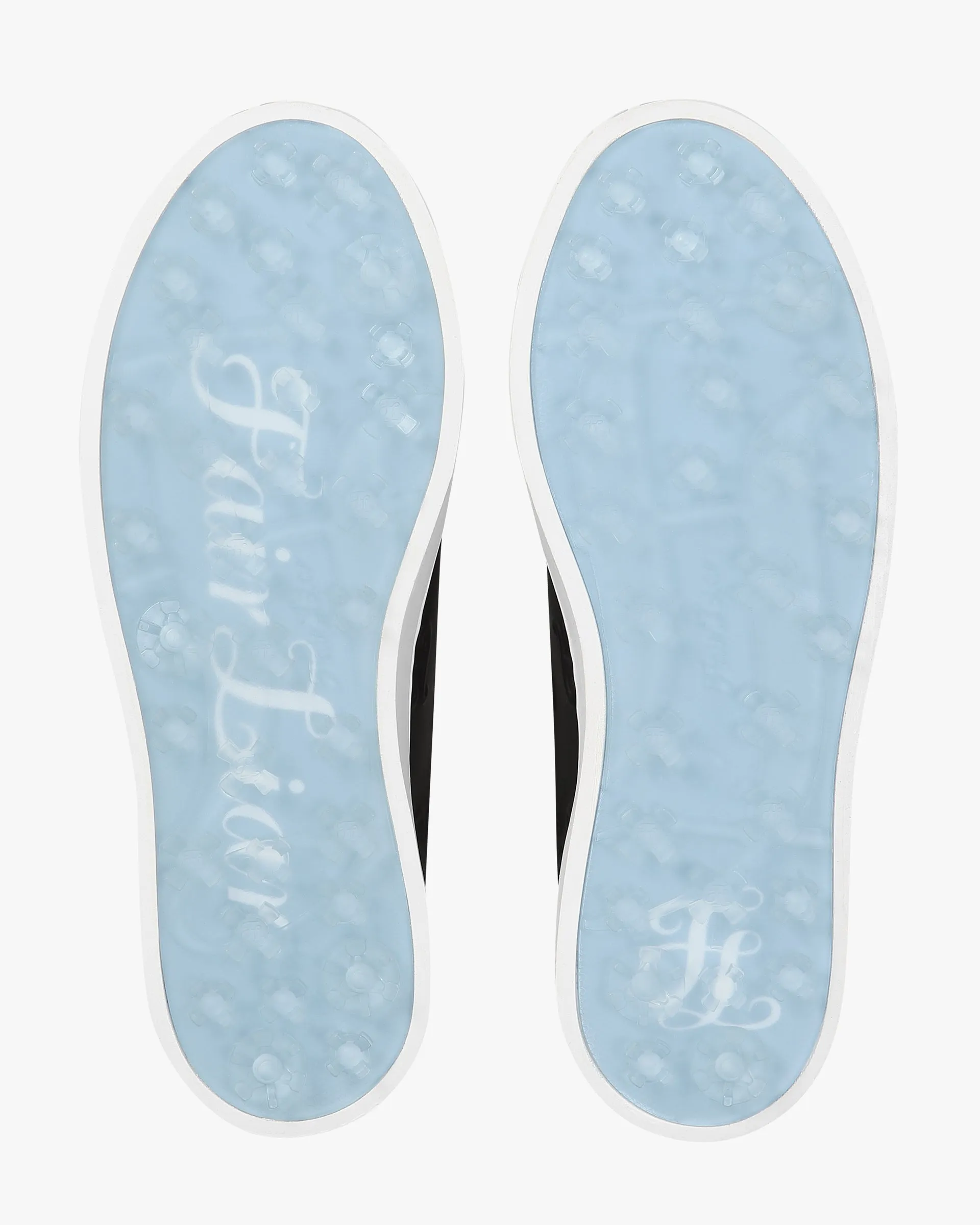 Air Jordan 12 Golf Shoe Embroidered Logo Golf Shoes (Black)