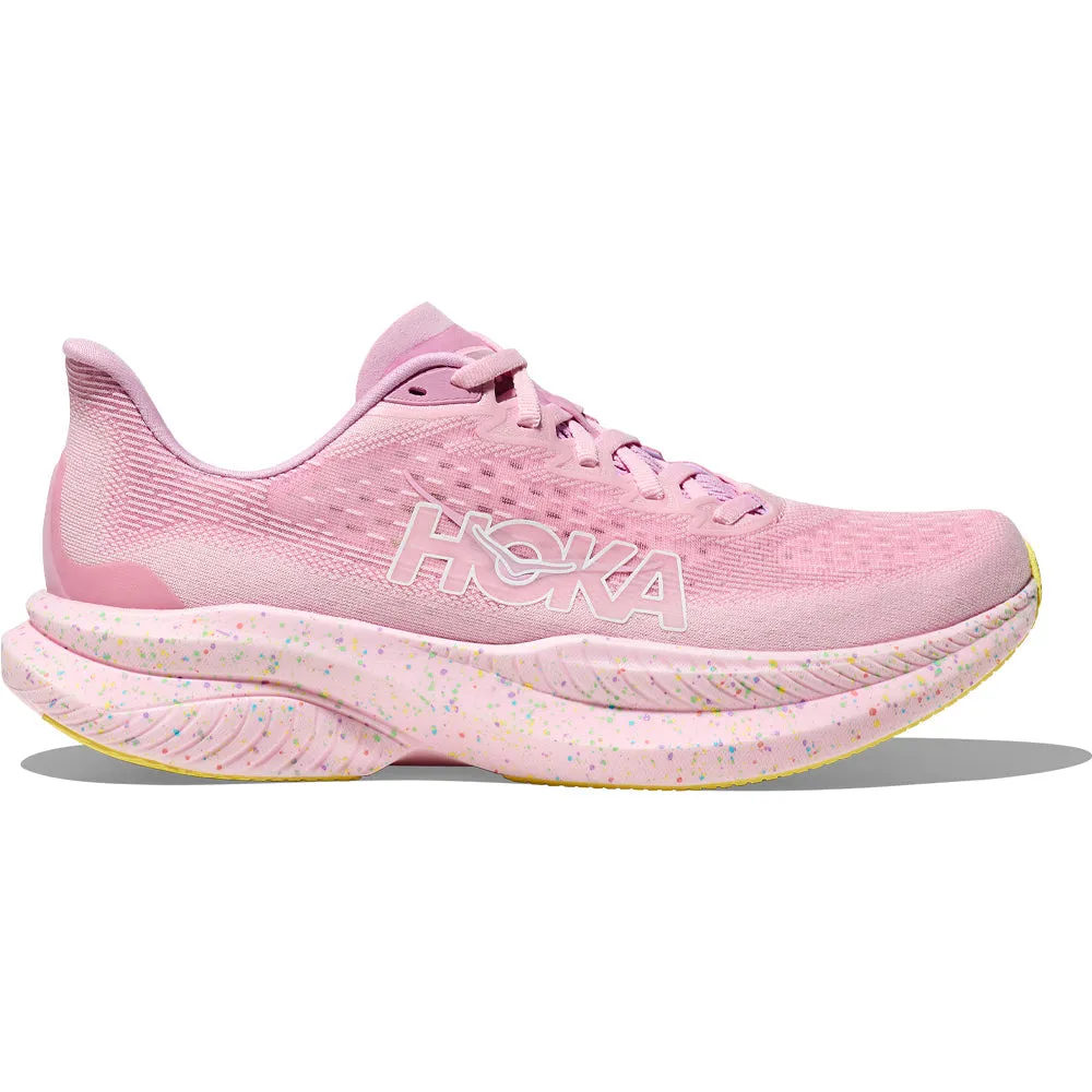 Men's Hoka Mach 6, Pink Twilight/Lemonade, 11 D Medium Shoes For Elderly