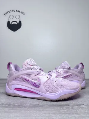 Size 15 - Nike KD15 NRG Low Aunt Pearl Pink Basketball Shoes DQ3851-600 Men Birdies Sneakers