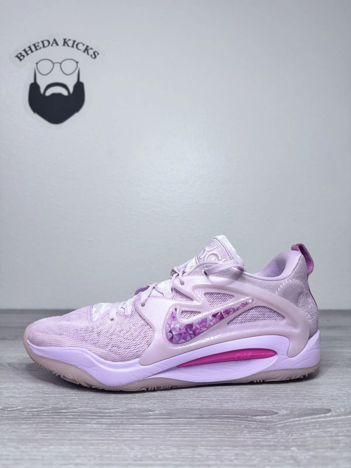 Custom Basketball Sneakers Size 15 - Nike KD15 NRG Low Aunt Pearl Pink Basketball Shoes DQ3851-600 Men