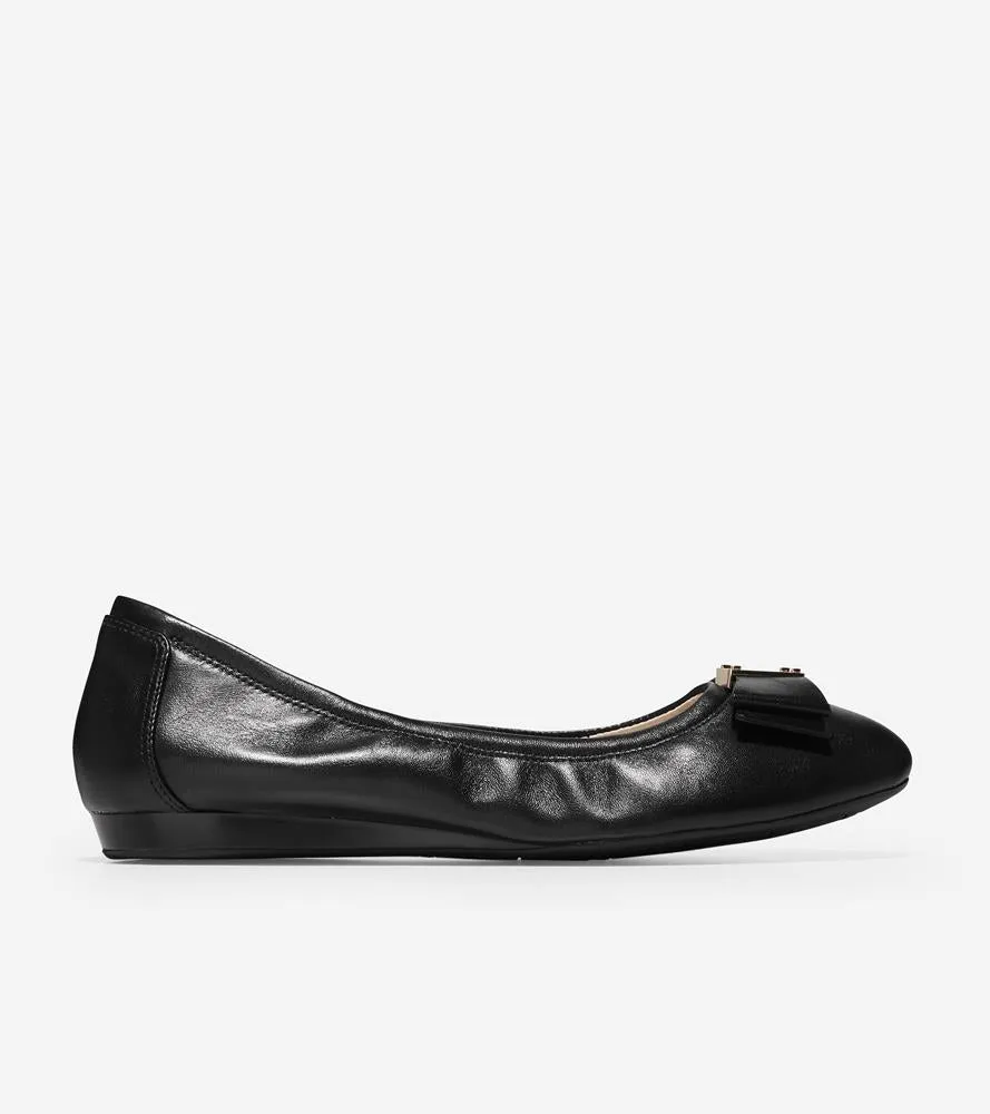 Cole Haan Tali Bow Ballet 2.zerogrand Laser Wing Oxford Shoes