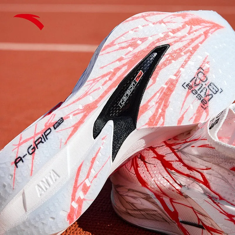 ANTA Men C202 6 PRO Running Shoes 1125B5576-1 -White/Red/Silver (Kasut Larian Lelaki) Bouncy Running Shoes