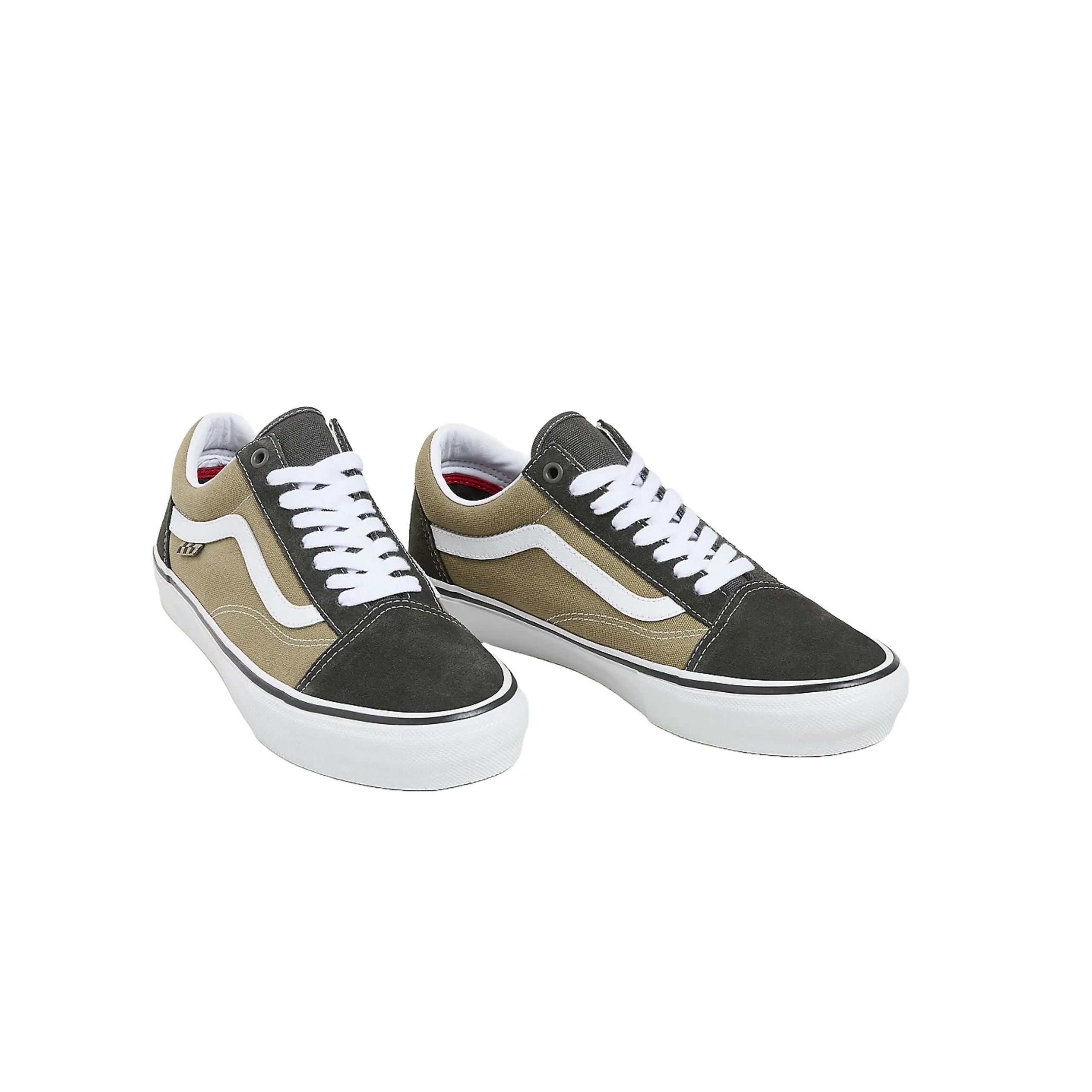 Vans Skate Old Skool Shoes - Gothic Olive Skate Shoes Leather