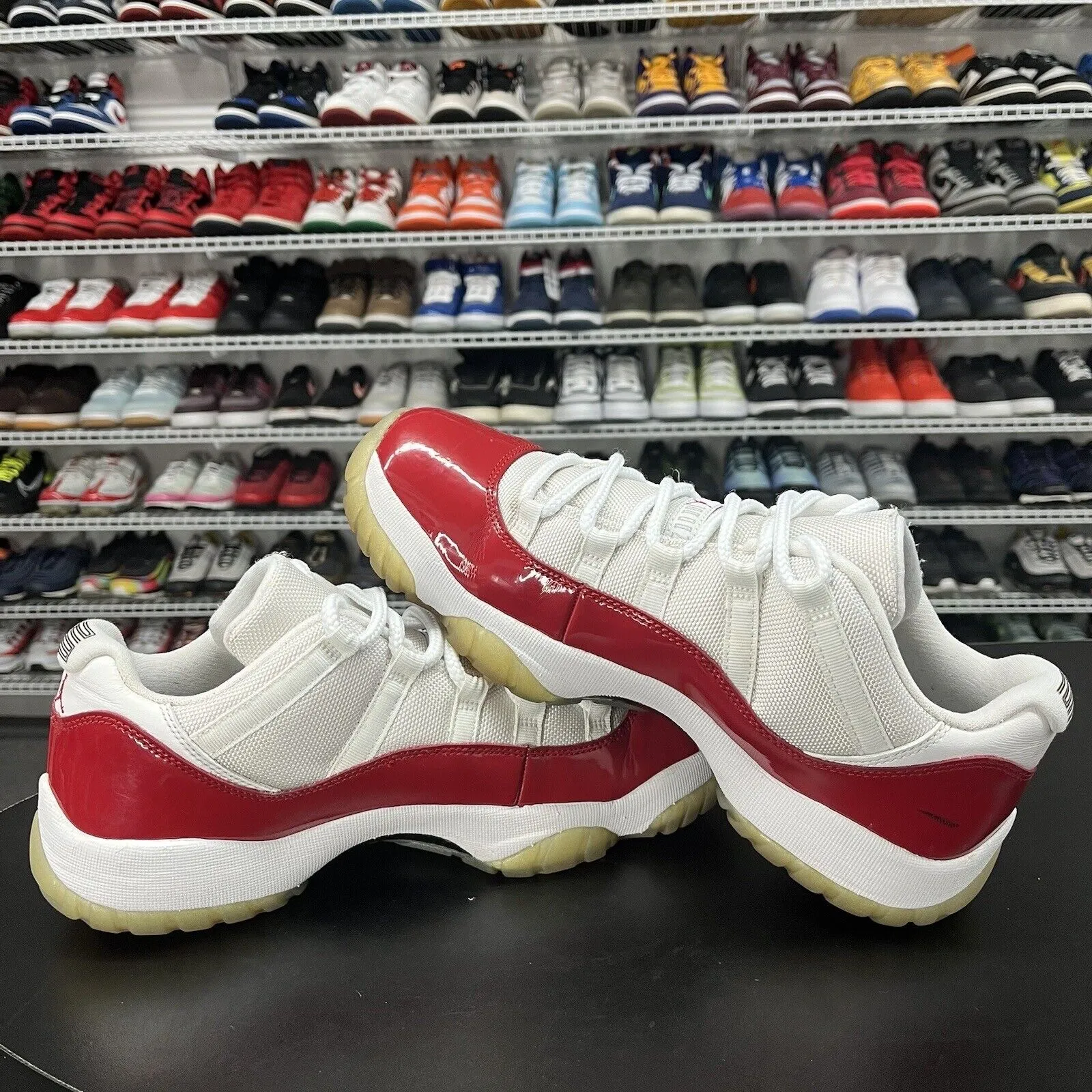 Silver Gola Sneakers Nike Air Jordan 11 Retro Low Cherry 2016 528895-102 Men's Size 10