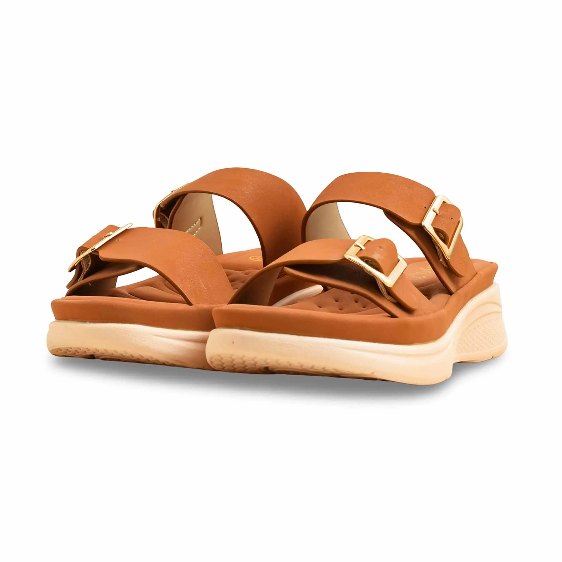 Outdoor Slippers Waterproof Mustard Formal Women Slipper PU0585