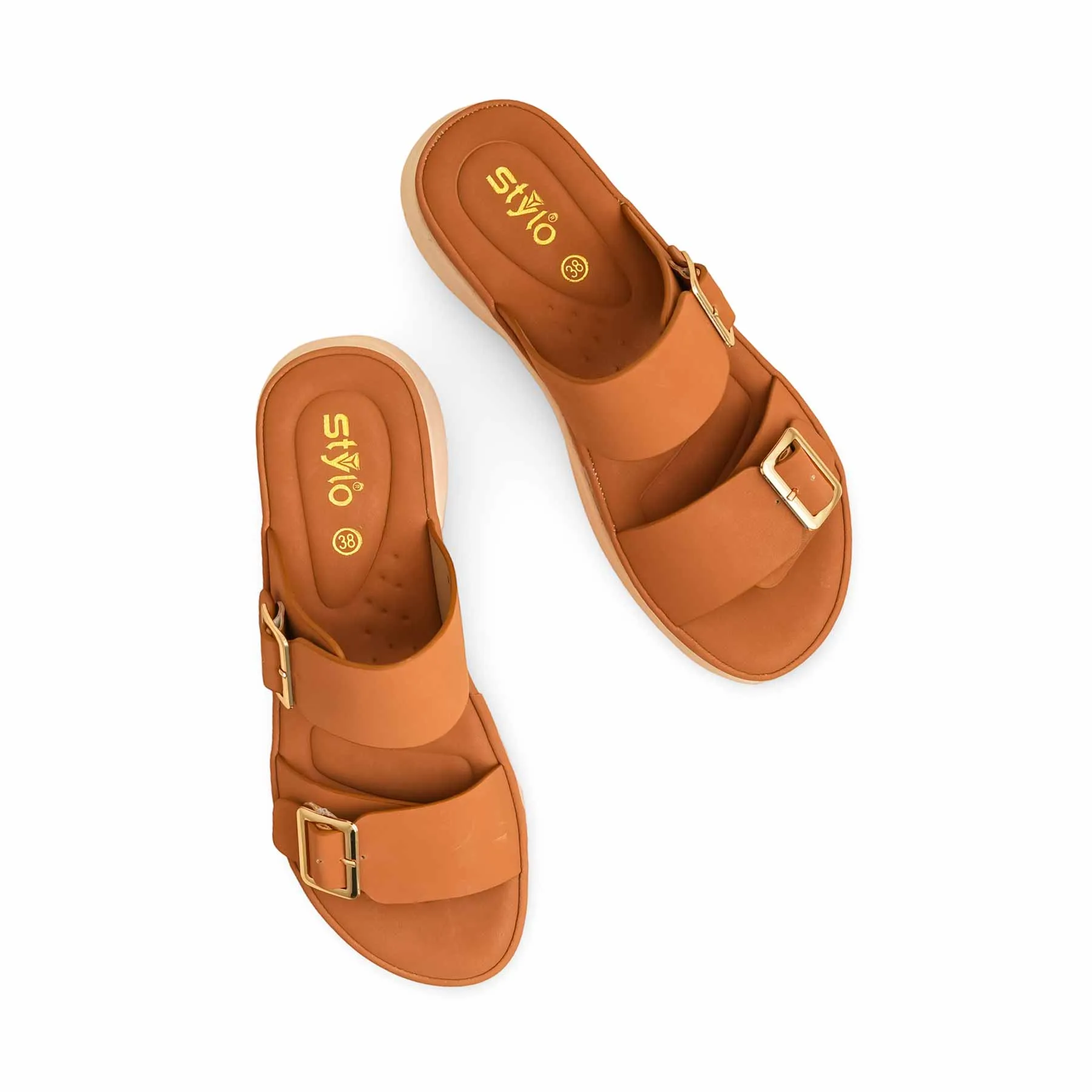 1911 Slides For Sale Mustard Formal Women Slipper PU0585