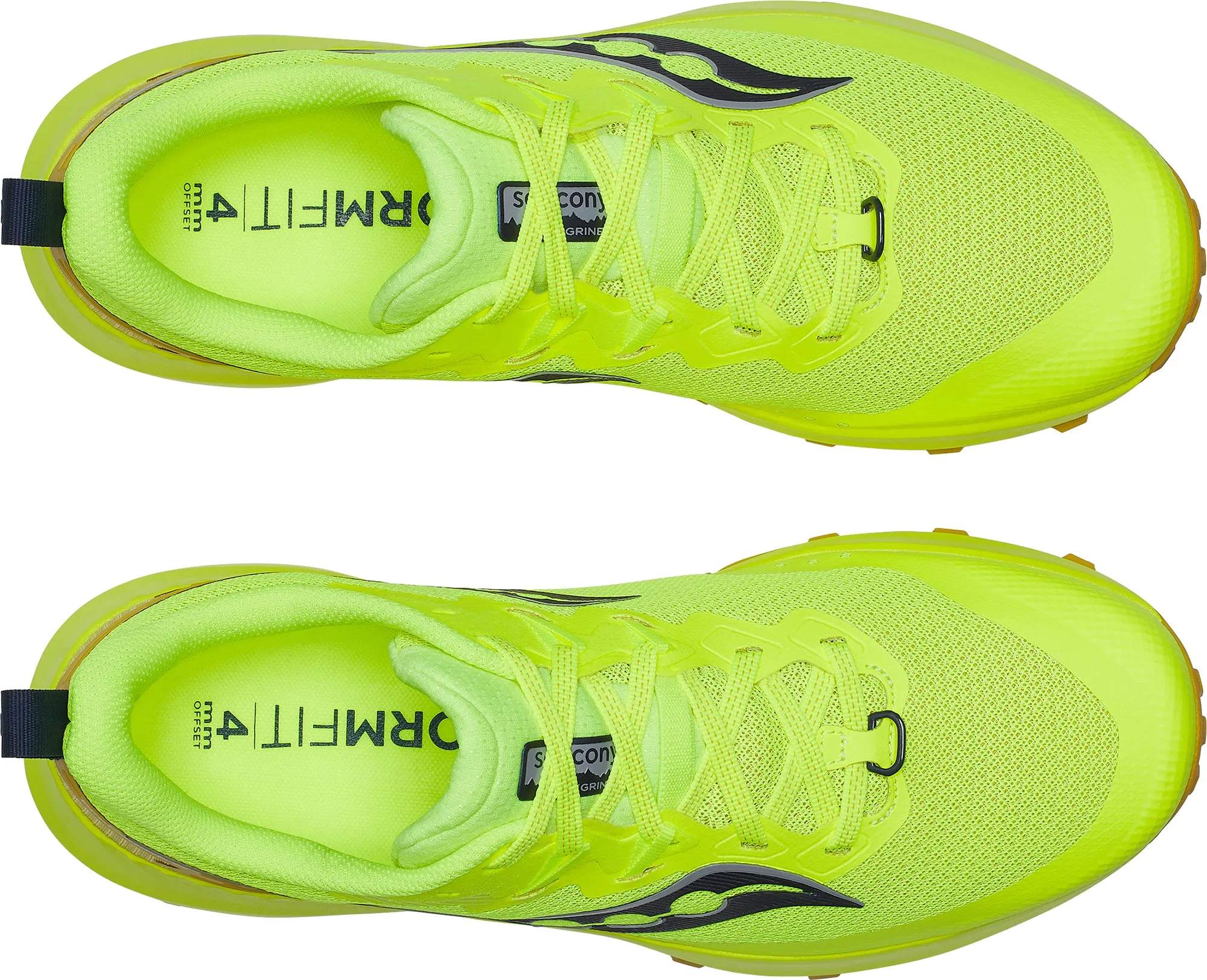 Saucony Peregrine 14 Mens Trail Running Shoes - Yellow Trail Shoes Zero Drop