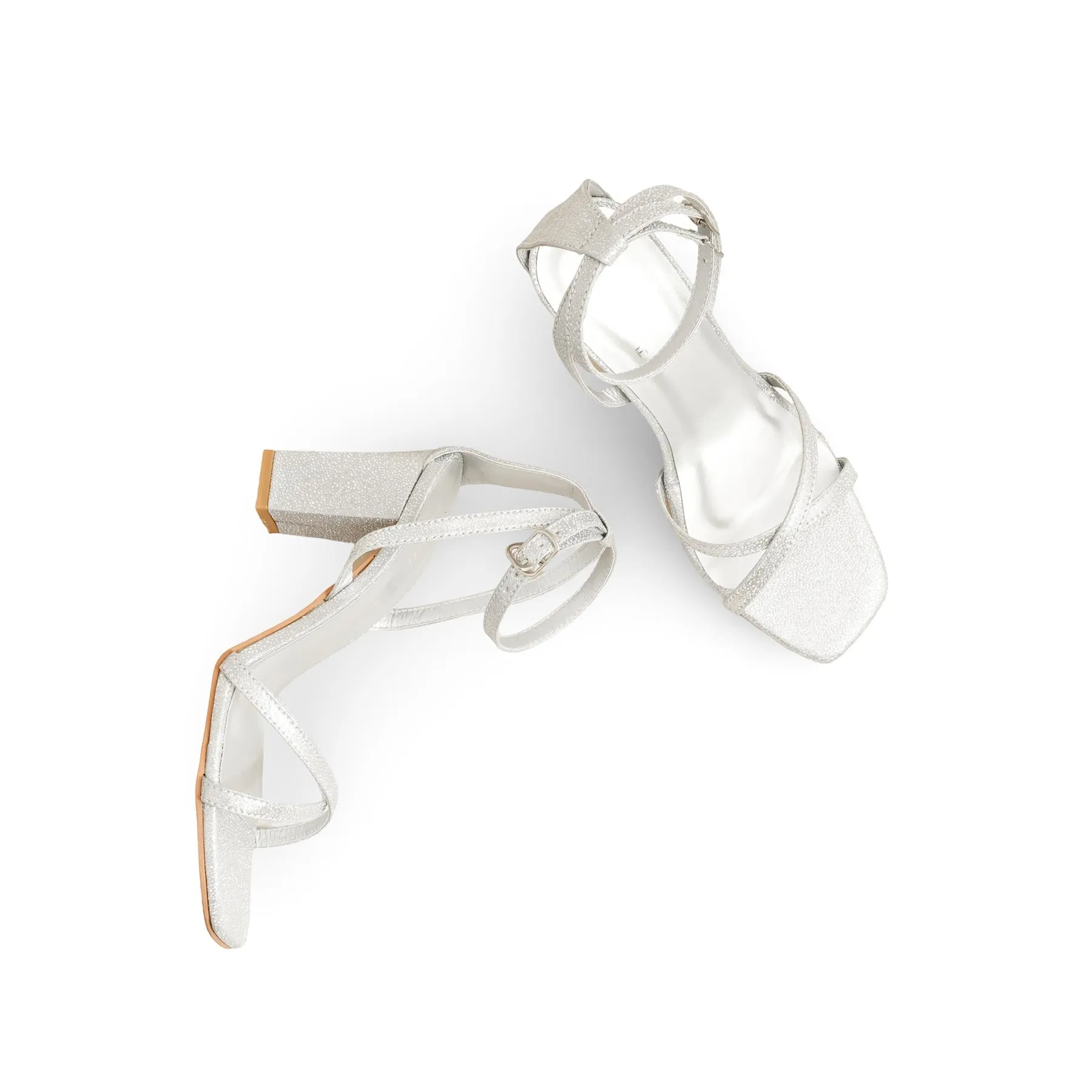 Slippers For Women Silver Fancy Women Sandal FN6191