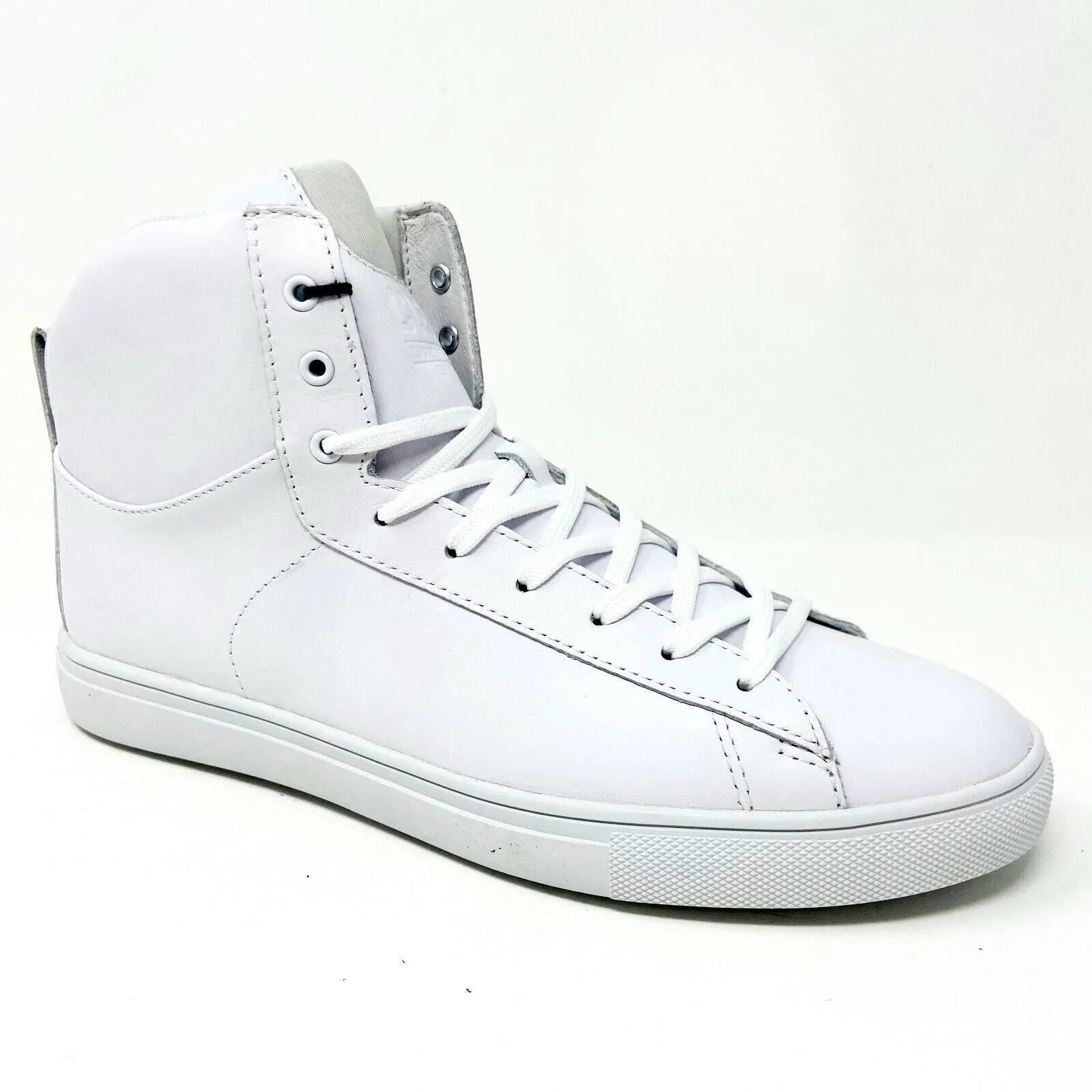 Black Oxford Shoes Casual Clae Frazier White Leather Mens Premium Mid Top Casual Shoes Sneakers