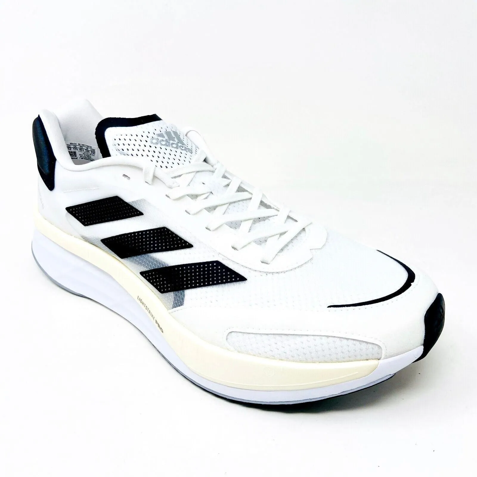 Stability Vs Neutral Running Shoe Adidas Adizero Boston 10 White Black Mens Athletic Running Shoes GY0928