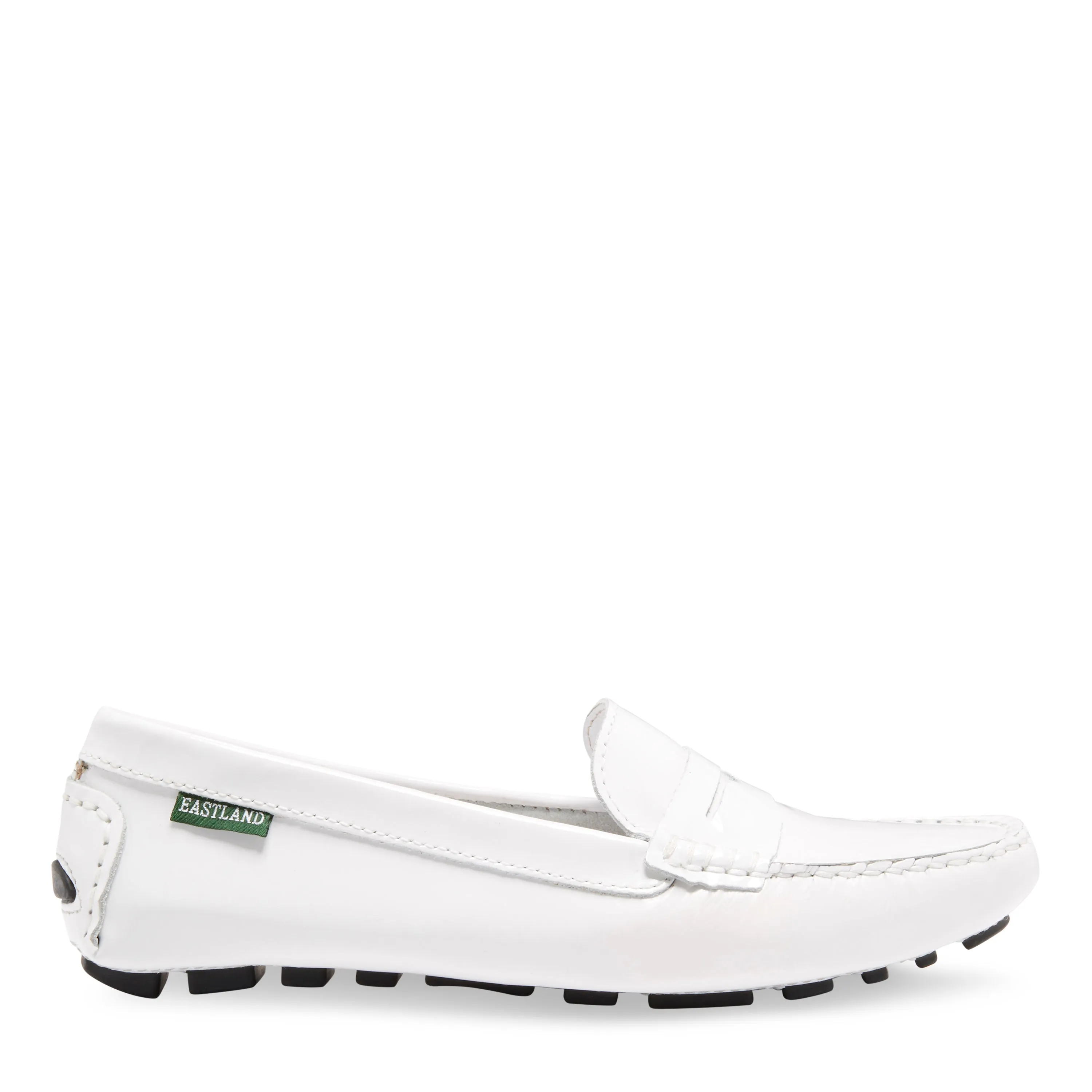 Tux With Loafers Women's Patricia Penny Loafer Driving Moc White Patent