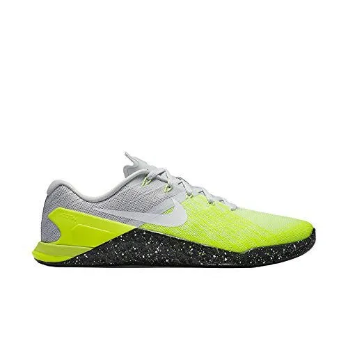 Nike Mens Metcon 3 Training Shoes Track Platinum/Black/Volt Green 852928-006 Size 9.5 Running Tennis Shoes Review