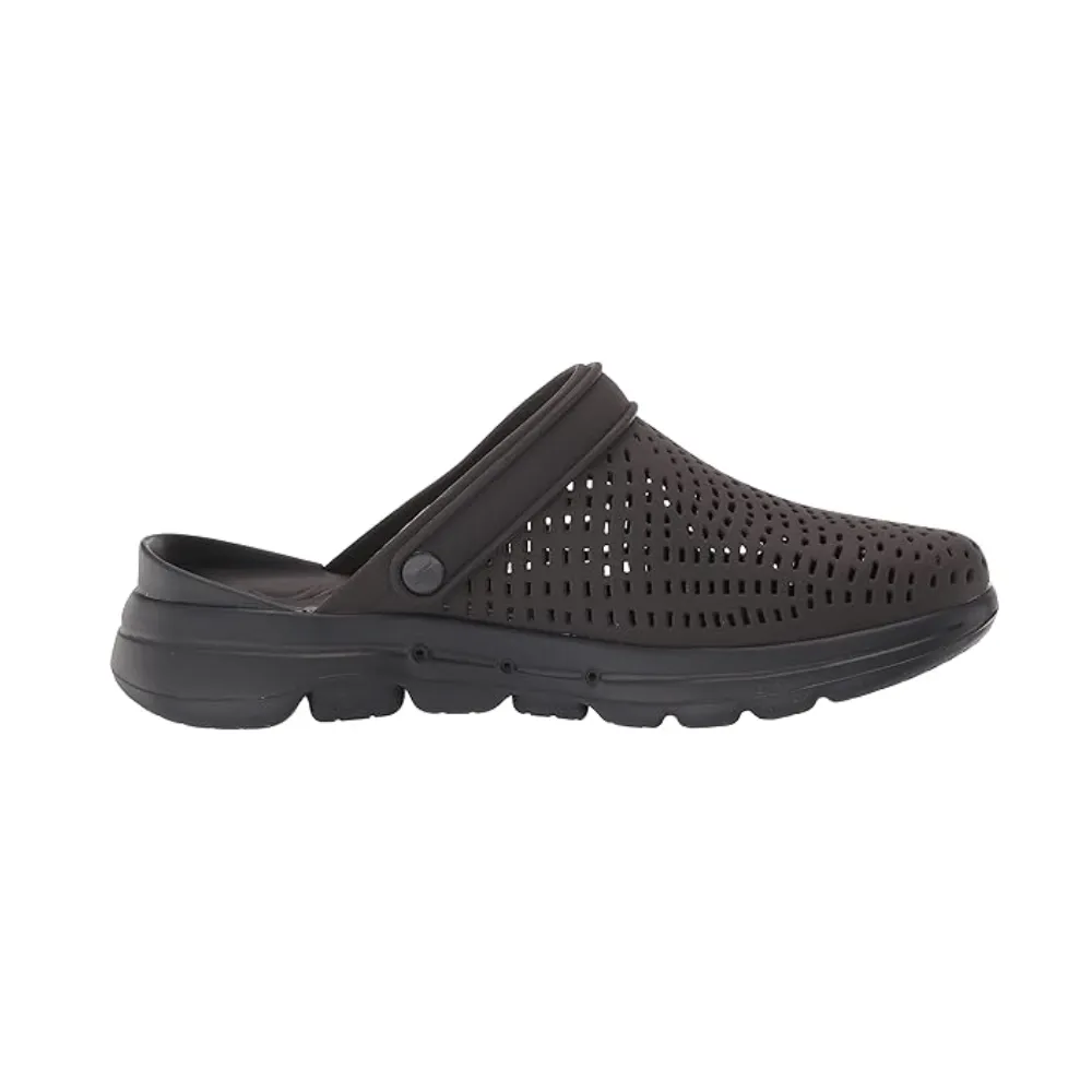 Fashionable And Comfortable Sandals Skechers GOwalk 5 Women's Sandal  111144 Plum Harmony | Lightweight Slip-On Comfort Sandals with Contoured Footbed, Responsive Ultra Go Cushioning, Arch Support, Machine Washable