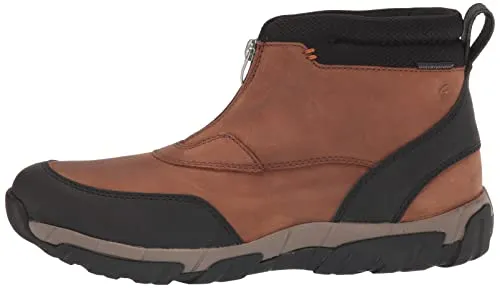 Men's Clarks Grove Zip II Boots - Dark Tan Leather Top 5 Hiking Shoes