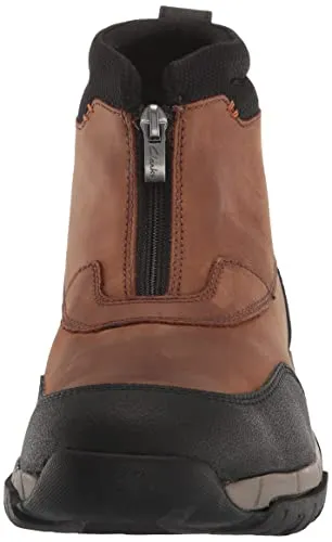 Men's Clarks Grove Zip II Boots - Dark Tan Leather Choosing Hiking Shoes
