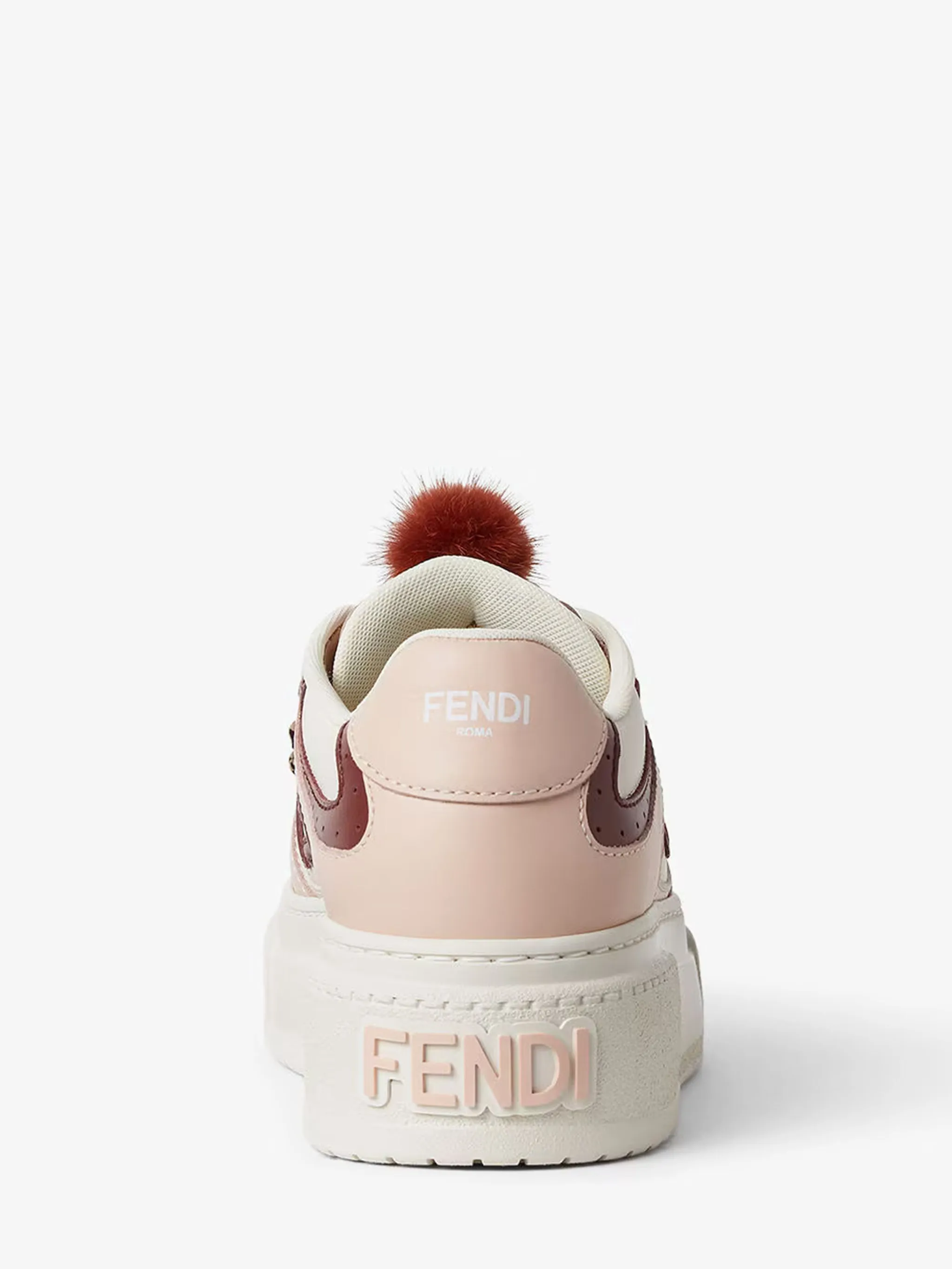 Margiela Paint Sneakers FENDI Lace-Up Low Top Platform Sneakers with Charms - 50 mm Heel