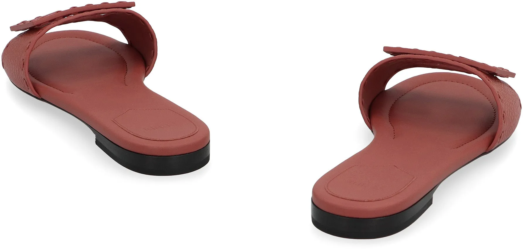 Sandals Carnival FENDI Leather Slide Sandals