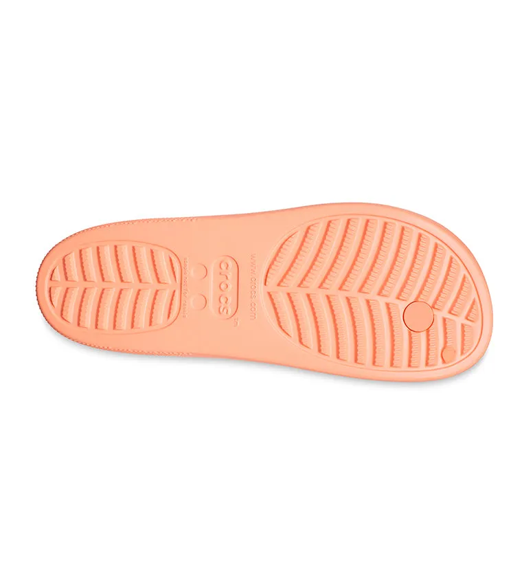 Crochet Sandals Crocs Women's Classic Flip Flops Platform Sandals | Papaya