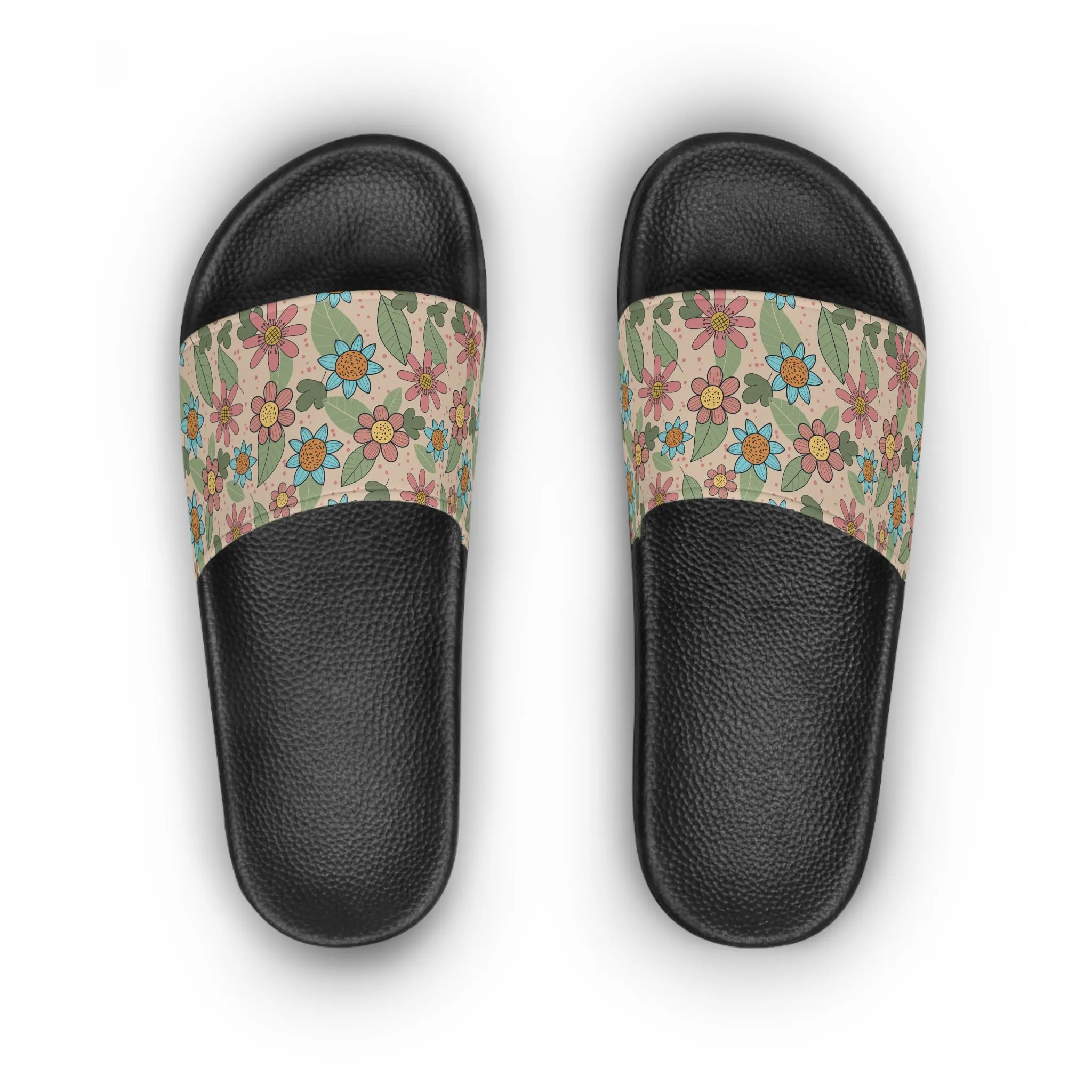 Sandals Warranty Floral Women's Slide Sandals, Summer Footwear, Beach Slides, Comfortable Slip-Ons, Gift for Her