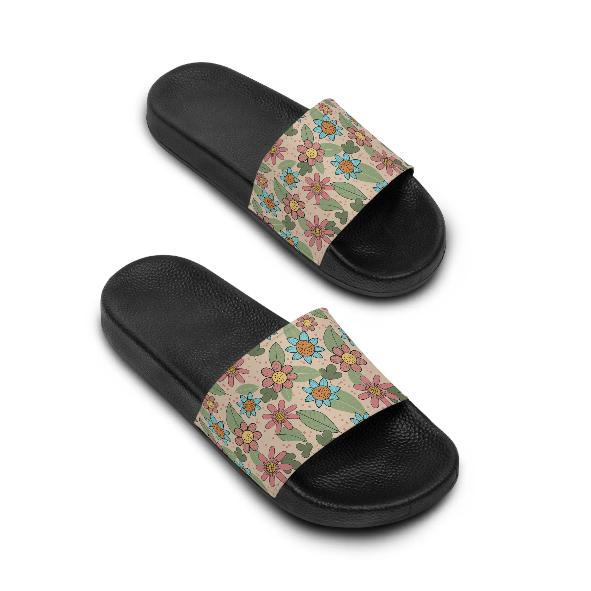 Orthopedic Sandals With Arch Support Floral Women's Slide Sandals, Summer Footwear, Beach Slides, Comfortable Slip-Ons, Gift for Her