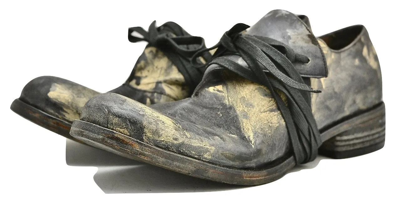 Foldover Shoe  | Black oil stain on calf Badminton Shoes India Online