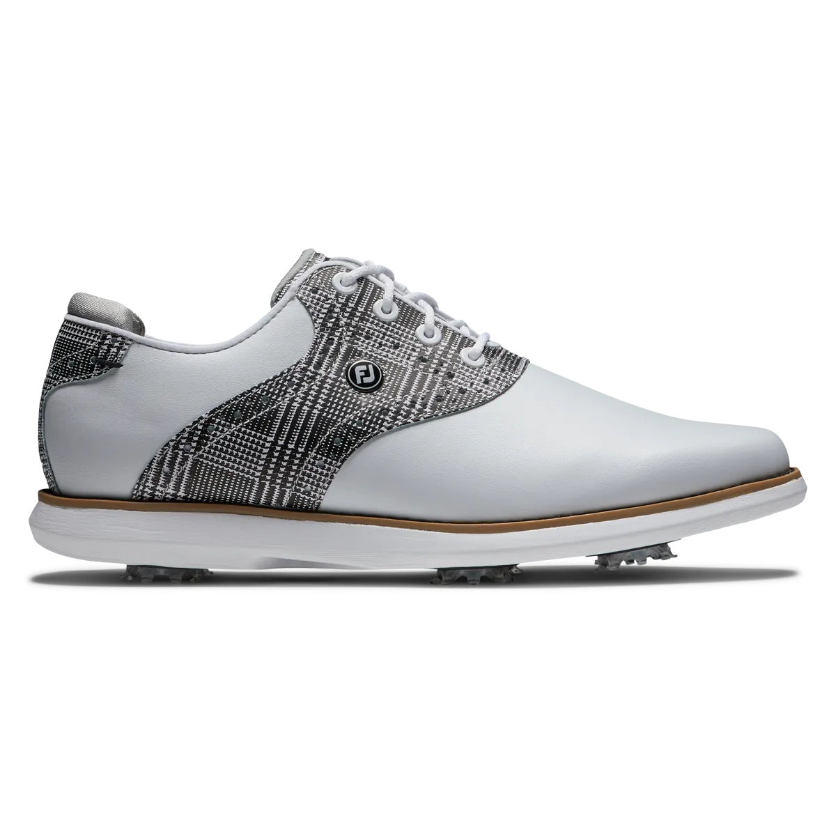 FootJoy Women's Traditions- White/Grey Golf Shoes Best Golf