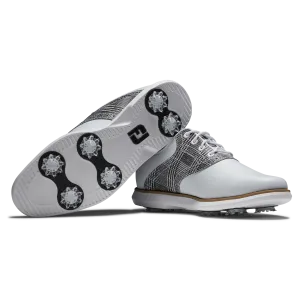 Waterproof Golf Shoes Review FootJoy Women's Traditions- White/Grey Golf Shoes