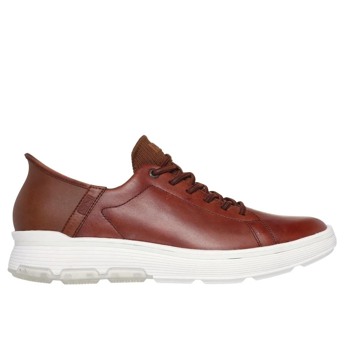 Best Business Casual Shoes For Standing All Day Skechers Mark Nason 205059 Casual Glide Cell Abbott Mens Cognac Leather & Textile Lace Up Trainers
