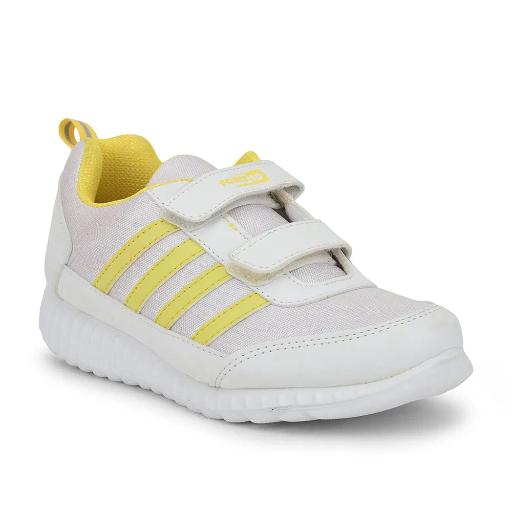 Formal Shoes Vs Casual Shoes Force 10 Yellow Non Lacing Uniform School Shoes For Kids 9906-90SV By Liberty