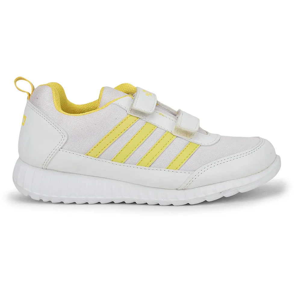 Force 10 Yellow Non Lacing Uniform School Shoes For Kids 9906-90SV By Liberty Casual Dance Shoes