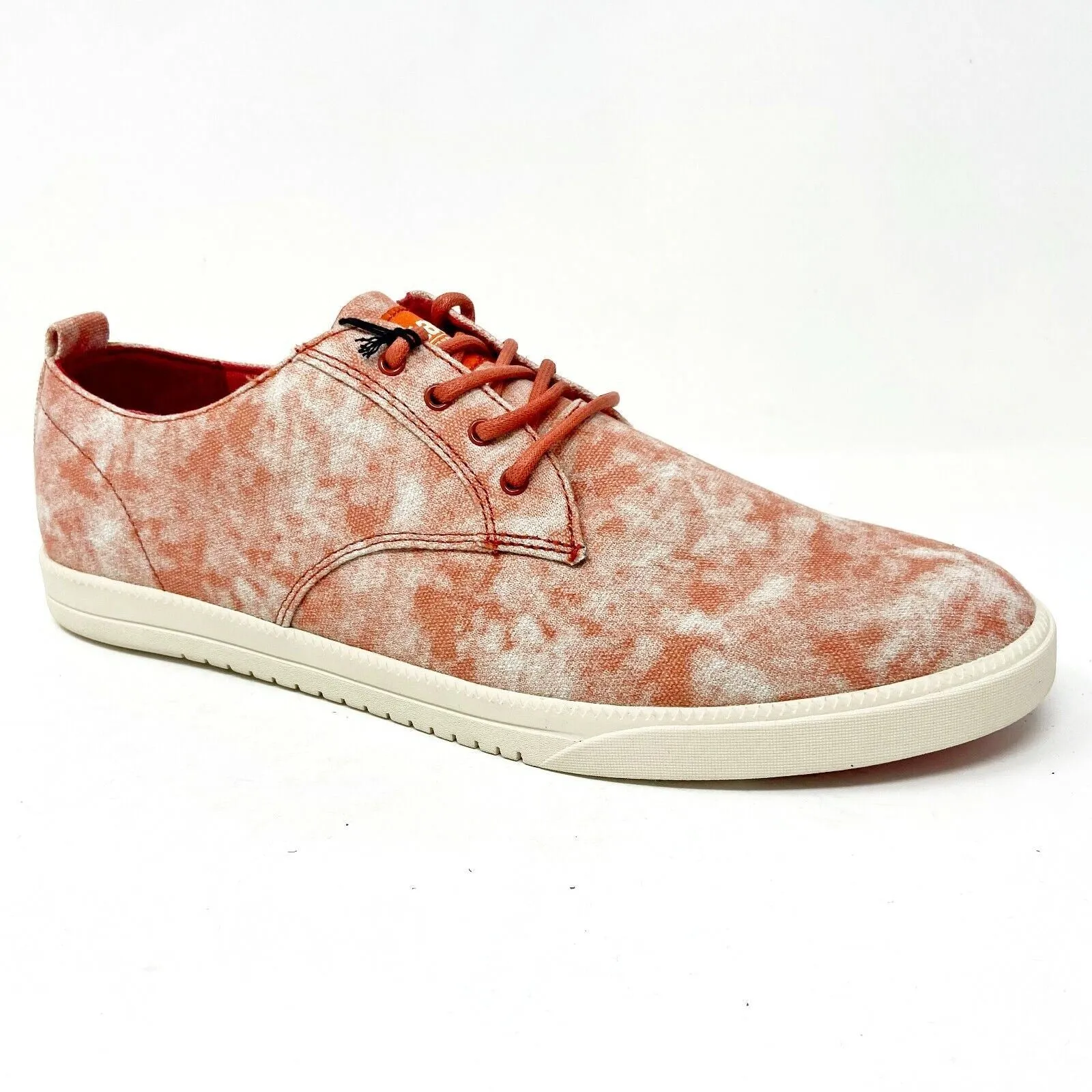 Most Comfortable Casual Dress Shoes Clae Ellington Textile Fire Tie Dye Canvas Mens Premium Casual Shoes Sneakers