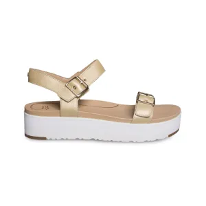 Technology Sandals UGG Angie Metallic Gold Sandals - Women's