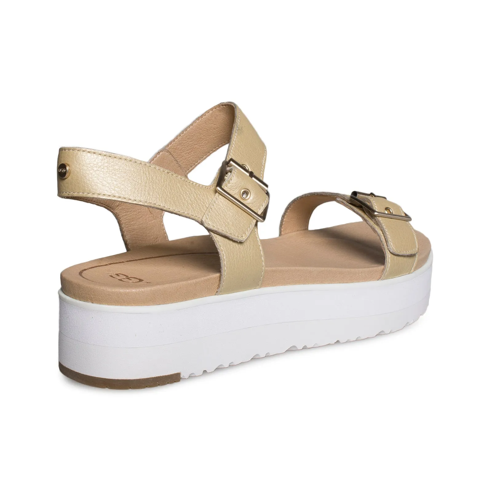 Tortoise Sandals UGG Angie Metallic Gold Sandals - Women's