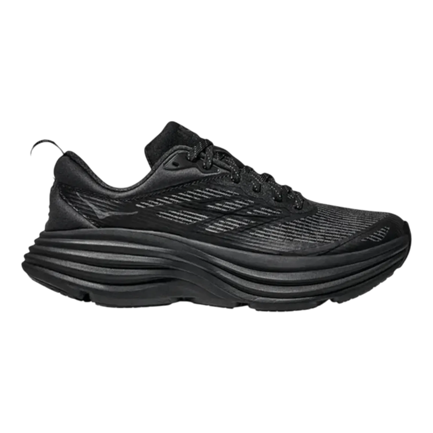 Wide Width Shoes Hoka One Bondi 8 TS Caged Black 1155391-BBLC