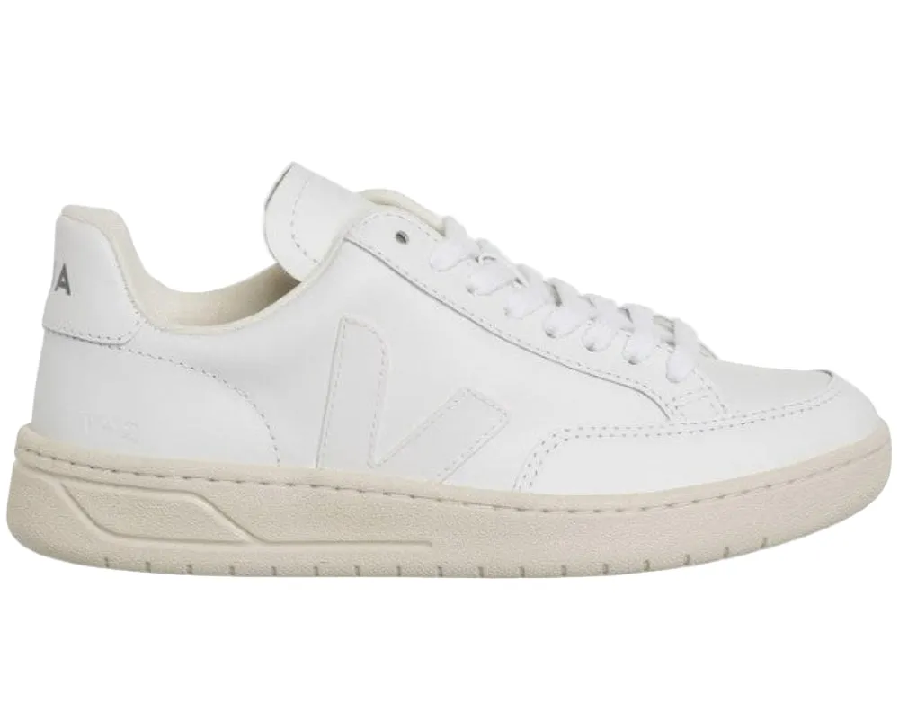 Silver Sneakers Gym Veja Women V-12 Extra White Sneakers