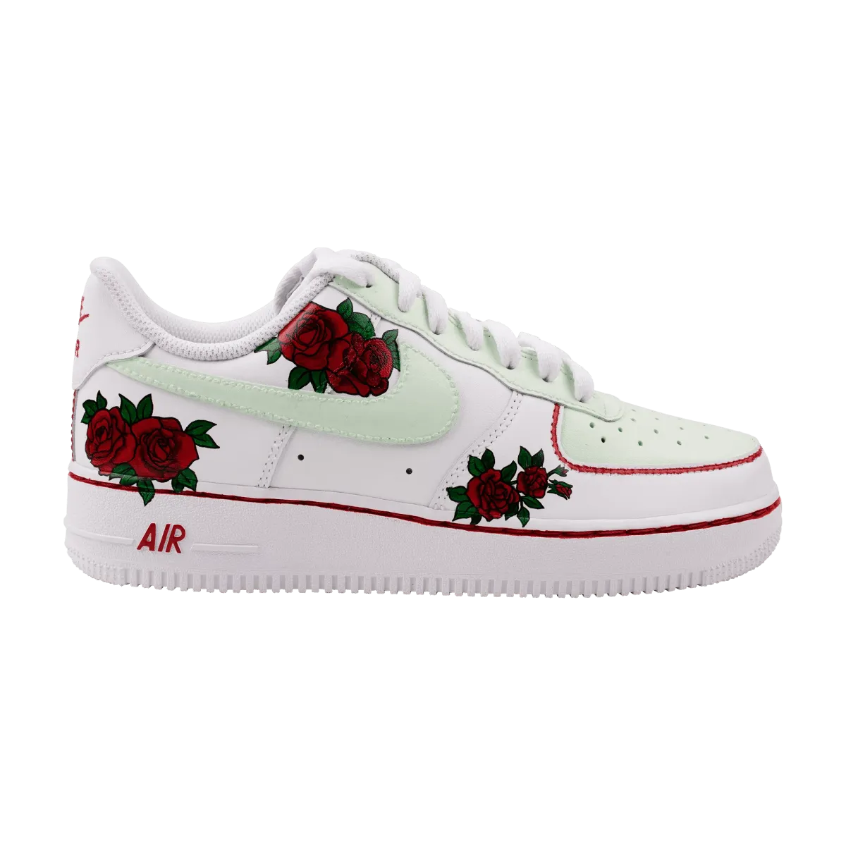 AF1 X Greens n Roses Custom Sneakers Steve Mcqueen Sneakers