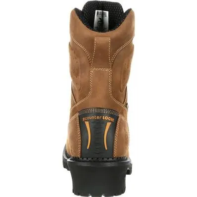 GB00097 Georgia Logger Composite Toe Waterproof Work Boot Golf Shoe Waterproof Spray