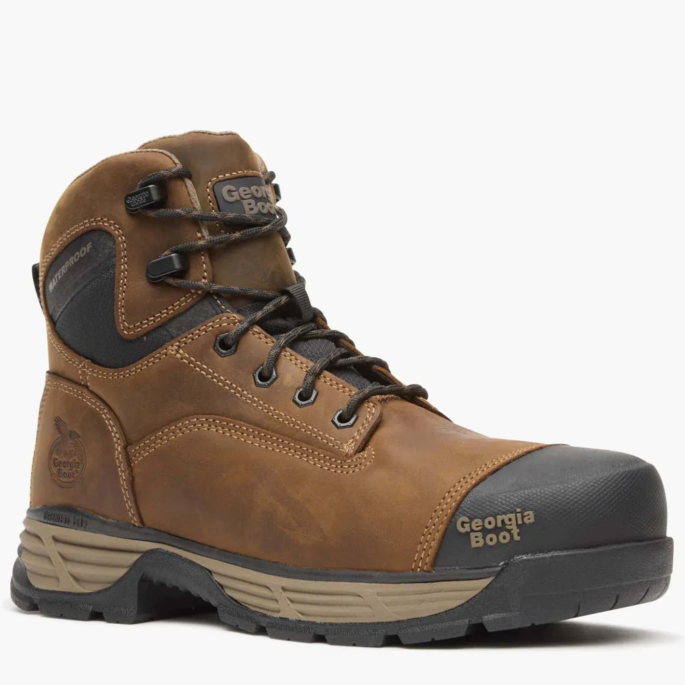 GB00679 Georgia Boot Durablend Edge 6" Waterproof Alloy Toe Work Boot Waterproof Brooks Trail Running Shoes